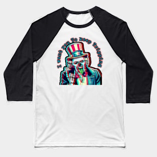 Tripping uncle Sam Baseball T-Shirt